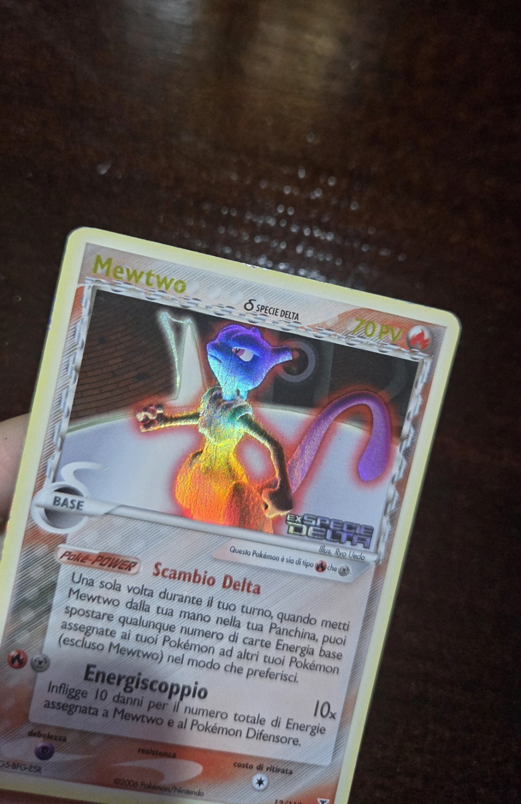 Pokemon Mewtwo 12/113 Holo EX Specie Delta Italiano EX Delta Species Rare Pokemon Mewtwo 12/113 Holo EX Specie Delta Italiano EX Delta Species Rare