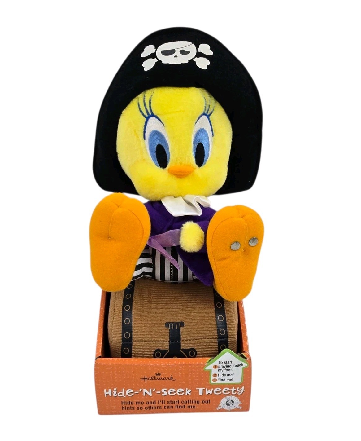 NIB 2009 Hallmark Looney Tunes Tweety Bird HIde & Seek Treasure Chest Plush READ NIB 2009 Hallmark Looney Tunes Tweety Bird HIde & Seek Treasure Chest Plush READ