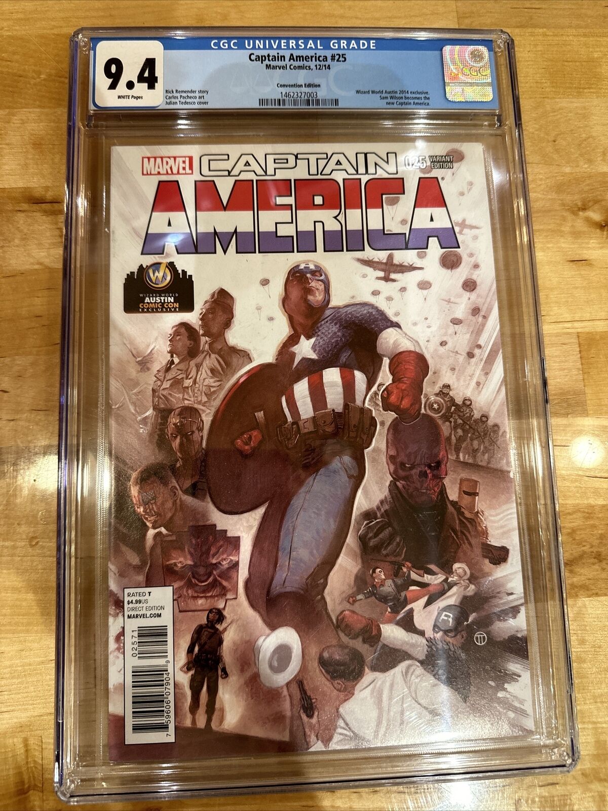 Captain America #25 Convention Edition First Sam Wilson As Cap