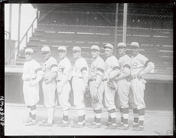 the group outfielders Braves 1924 left right Robert G Emmerich - 1924 Old Photo