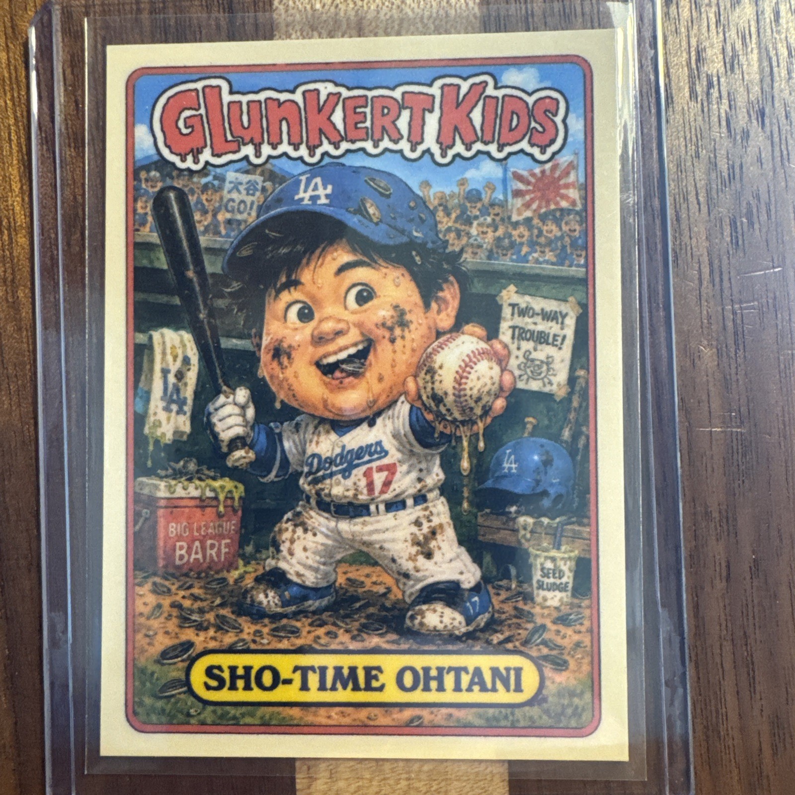 Glunkert Kids Sho-time Ohtani Shohei Gpk Parody Art Card