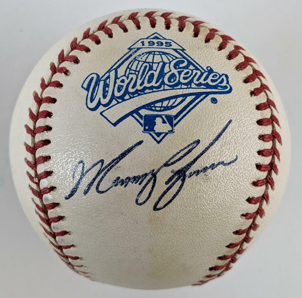 Marquis Grissom Signed Official 1995 World Series Autographed Baseball JSA COA