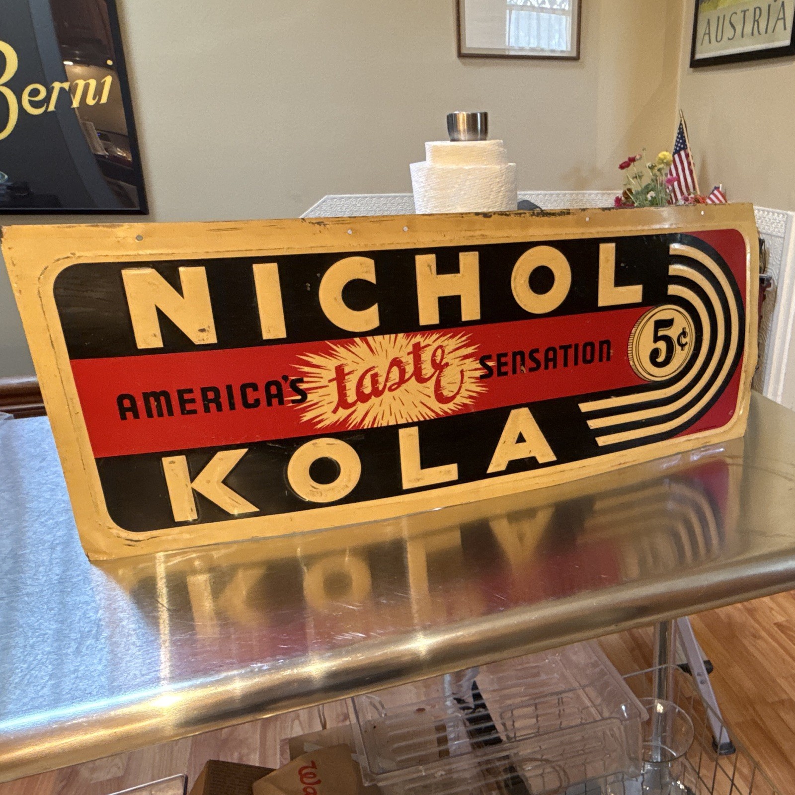 Nichol Kola Soda Advertising Sign Nichol Kola Soda Advertising Sign