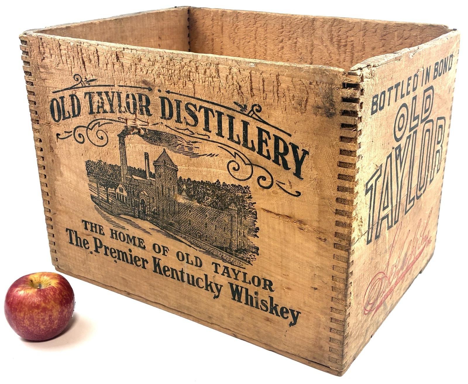 GREATš„1913 Old E.H. Taylor Kentucky Whiskey Crate Prohibition Wood Box Antique GREATš„1913 Old E.H. Taylor Kentucky Whiskey Crate Prohibition Wood Box Antique