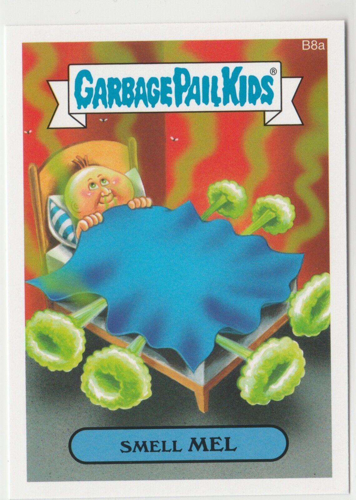 2015 Topps Garbage Pail Kids Series 1 Smell Mel B8a BONUS STICKER GPK 3490