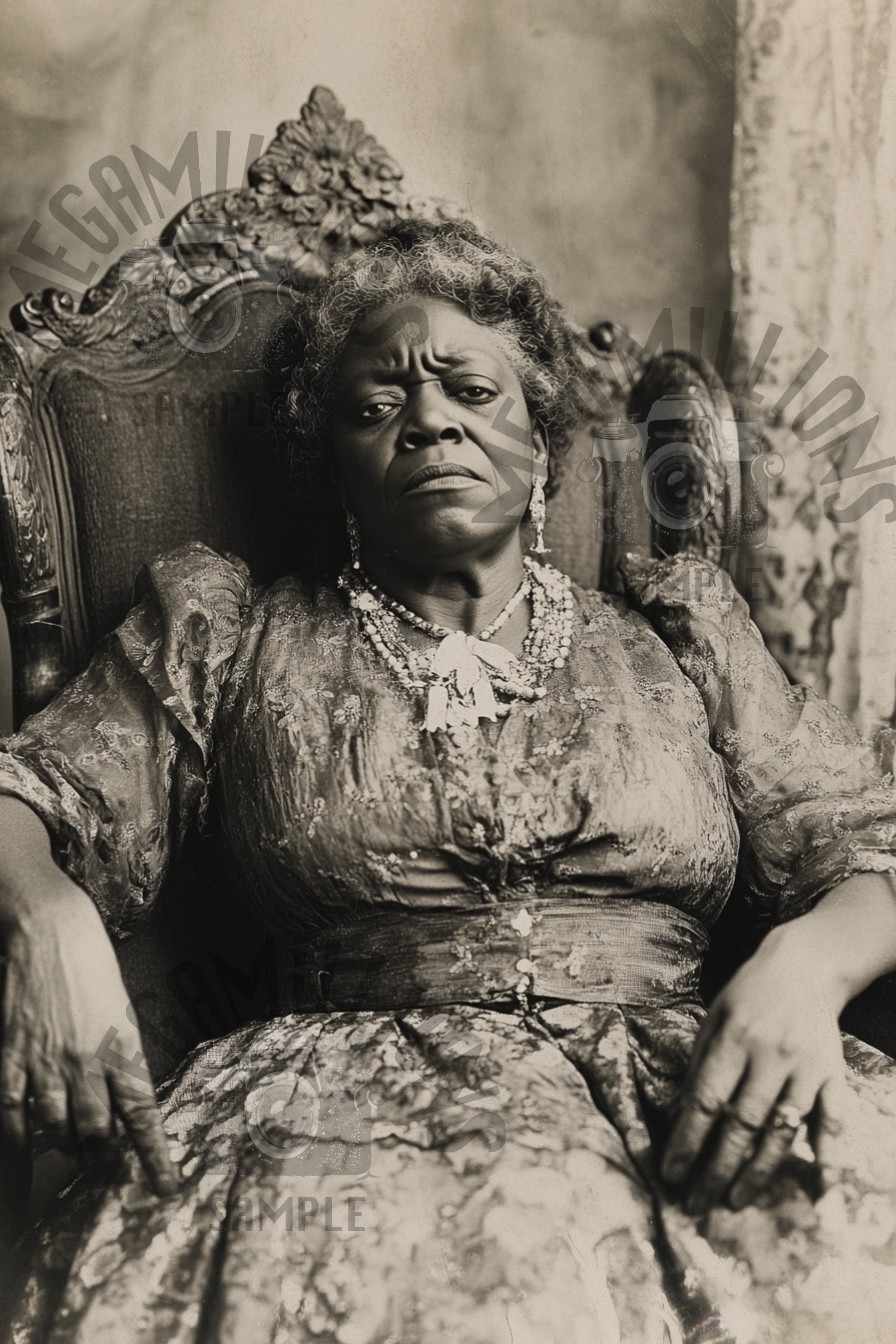 Victorian Era Vintage 1890s Photo of African American Woman 01 Wearing Dress Victorian Era Vintage 1890s Photo of African American Woman 01 Wearing Dress