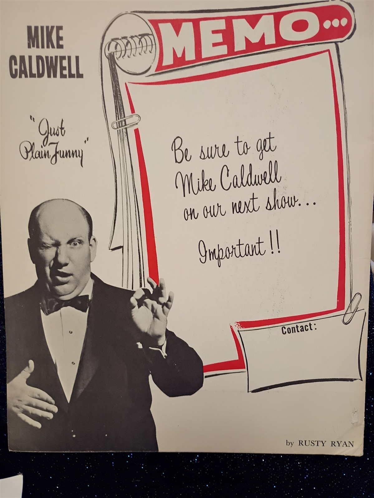 Mike Caldwell Original Promotional Brochure Include Original 8\ Mike Caldwell Original Promotional Brochure Include Original 8\