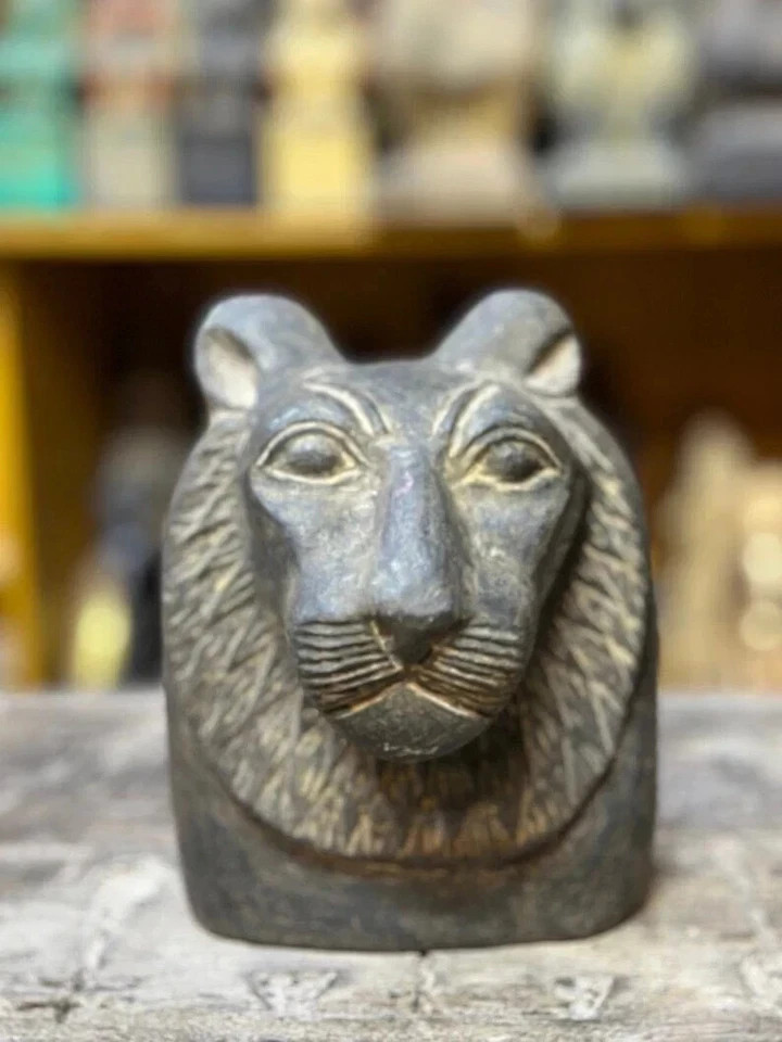 Rare Sekhmet head Goddess of war Authentic Ancient Egyptian Antiquities Egypt BC