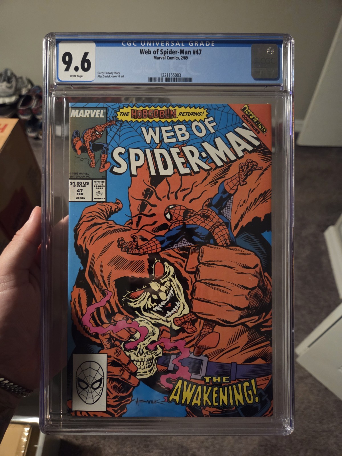 Web of Spider-Man #47 CGC 9.6 1989 4768648020 Web of Spider-Man #47 CGC 9.6 1989 4768648020