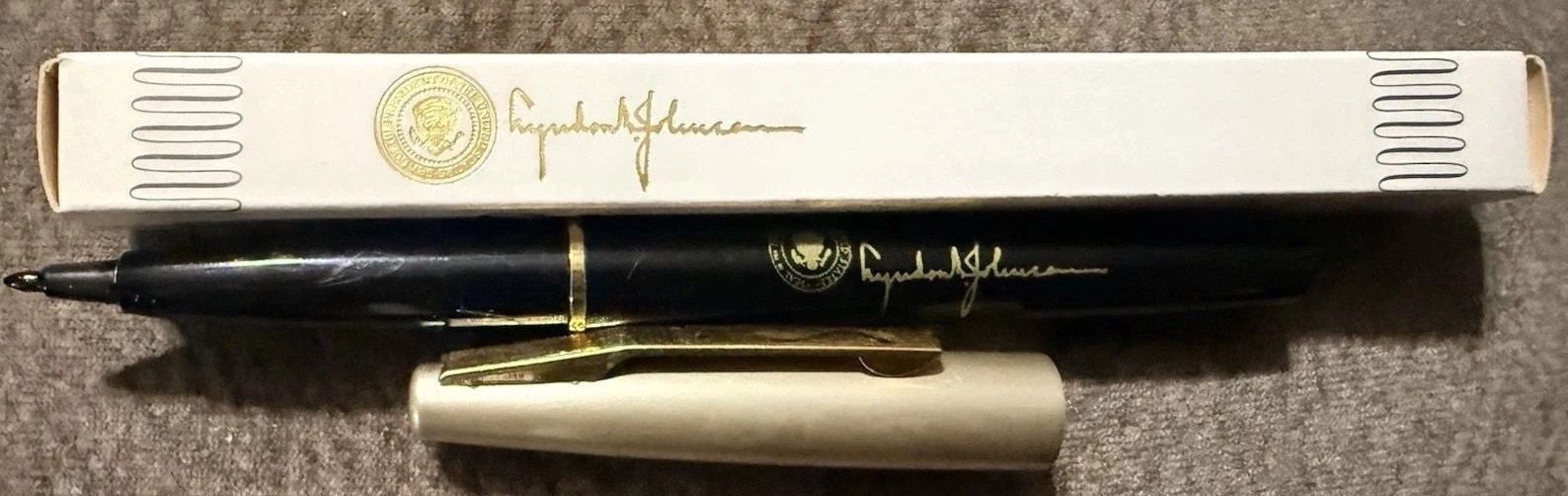 President Lyndon B. Johnson White House 1960s VIP Gift Pen DRIED INK COA INC.
