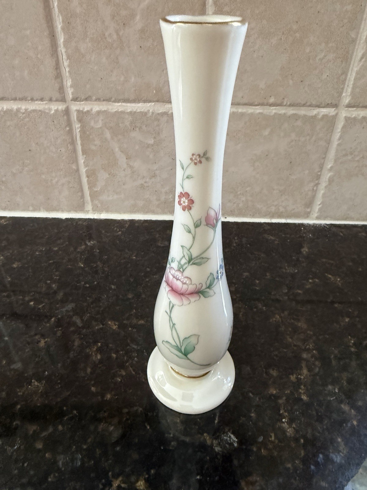 Vintage Lenox Barrington Floral Vase with 24 K Gold Trim 7.5” Tall Vintage Lenox Barrington Floral Vase with 24 K Gold Trim 7.5” Tall