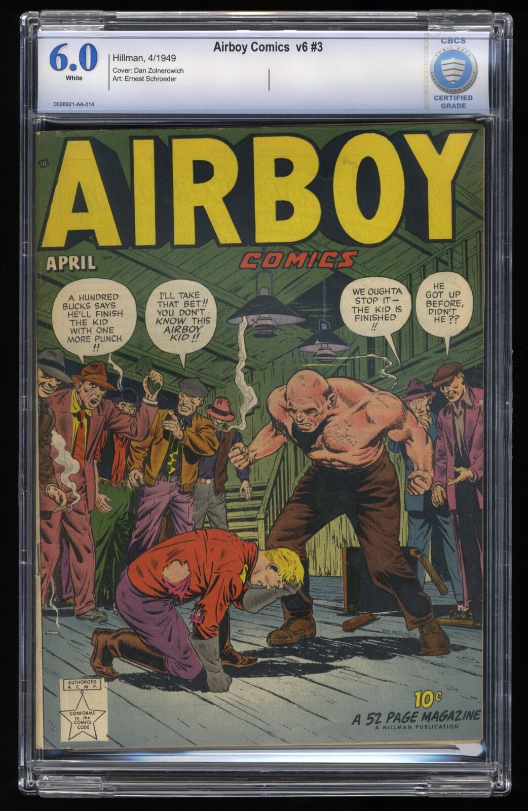 Airboy Comics v6 #3 CBCS FN 6.0 White Pages Hillman 1949