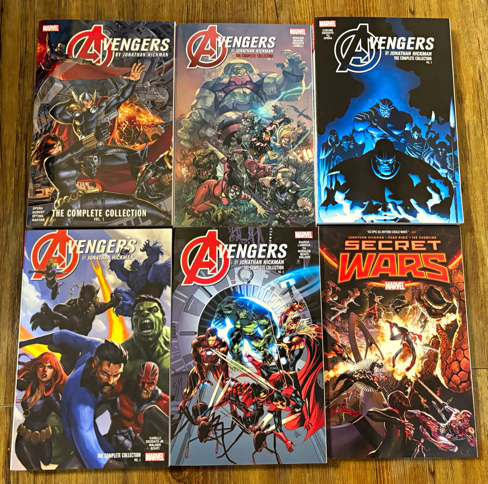 Marvel Avengers: The Complete Collection Vol. 1-5 TPB + Secret Wars by Hickman Marvel Avengers: The Complete Collection Vol. 1-5 TPB + Secret Wars by Hickman