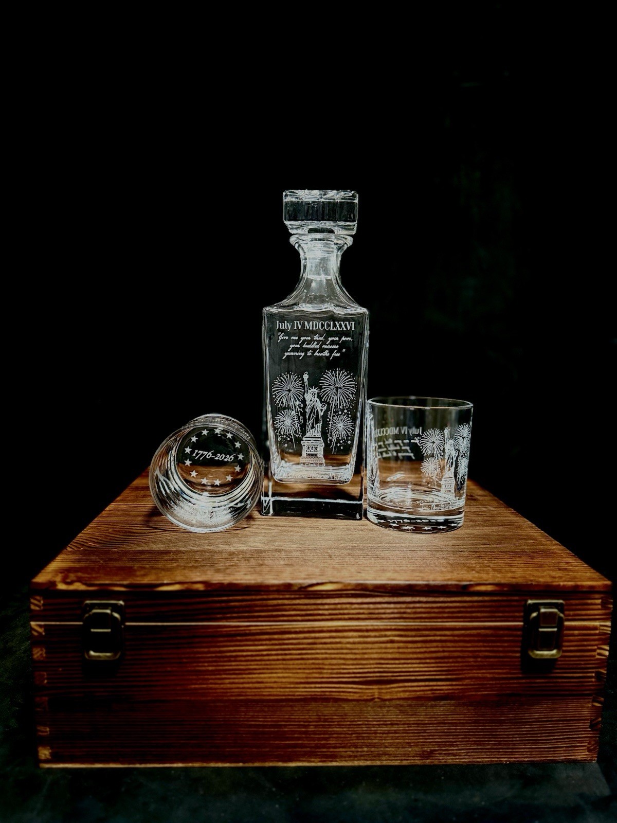 America’s 250th Anniversary Whiskey Decanter Set - Lady Liberty America’s 250th Anniversary Whiskey Decanter Set - Lady Liberty