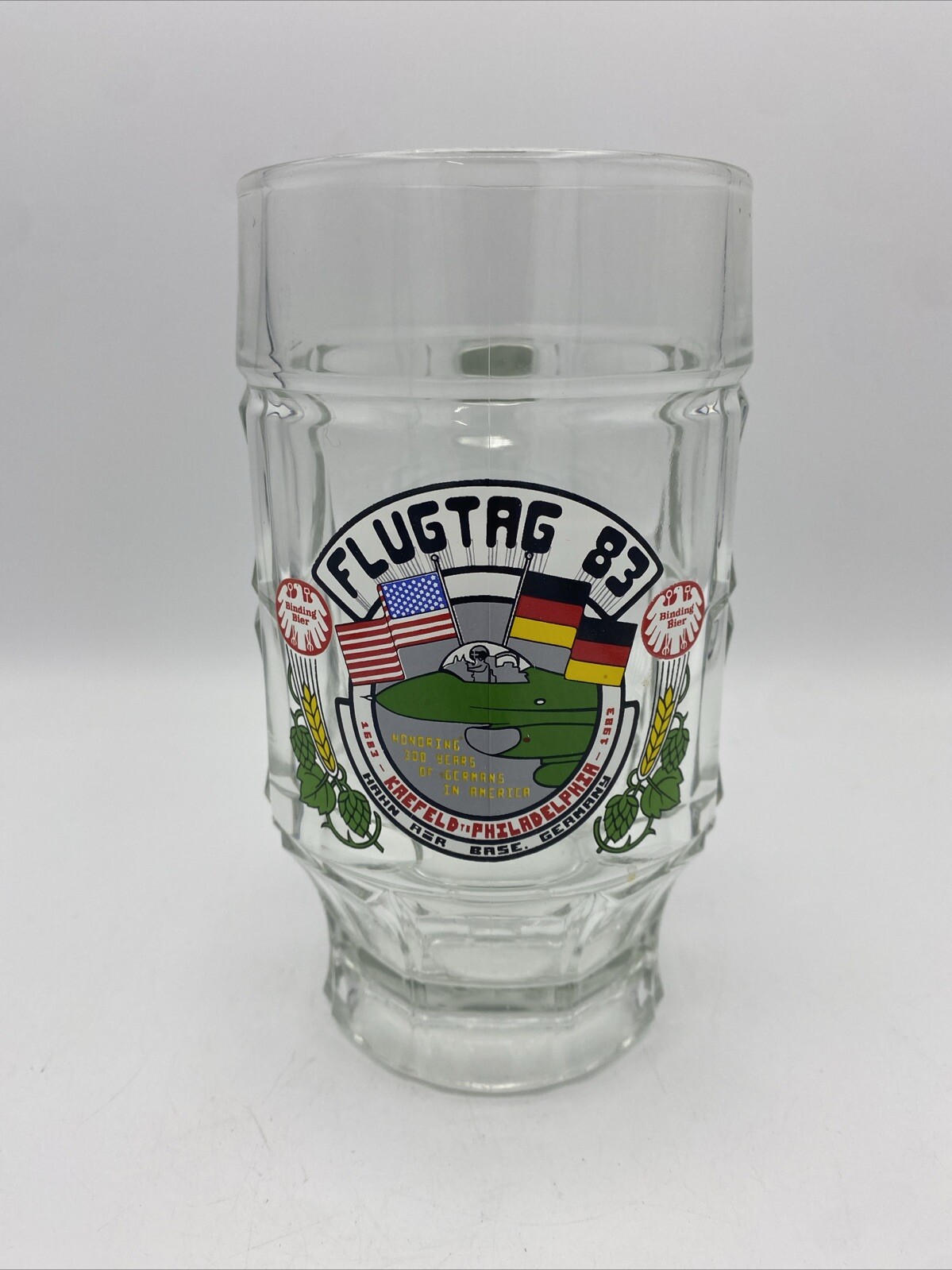 Flugtag 83 Beer Stein .5L Krefeld Germany Han Air Base Philly Vintage Mug