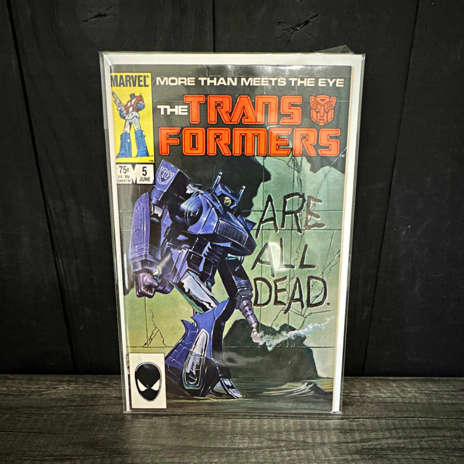 Marvel The Transformers #5 (June 1985) Bill Sienkiewicz Cover, Budiansky Marvel The Transformers #5 (June 1985) Bill Sienkiewicz Cover, Budiansky