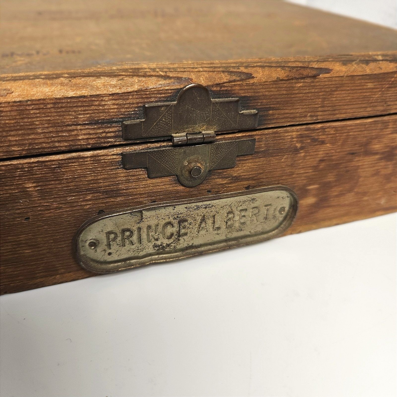 Antique National Cigar Co Prince Albert Wooden Box 1910s California 6th District Antique National Cigar Co Prince Albert Wooden Box 1910s California 6th District