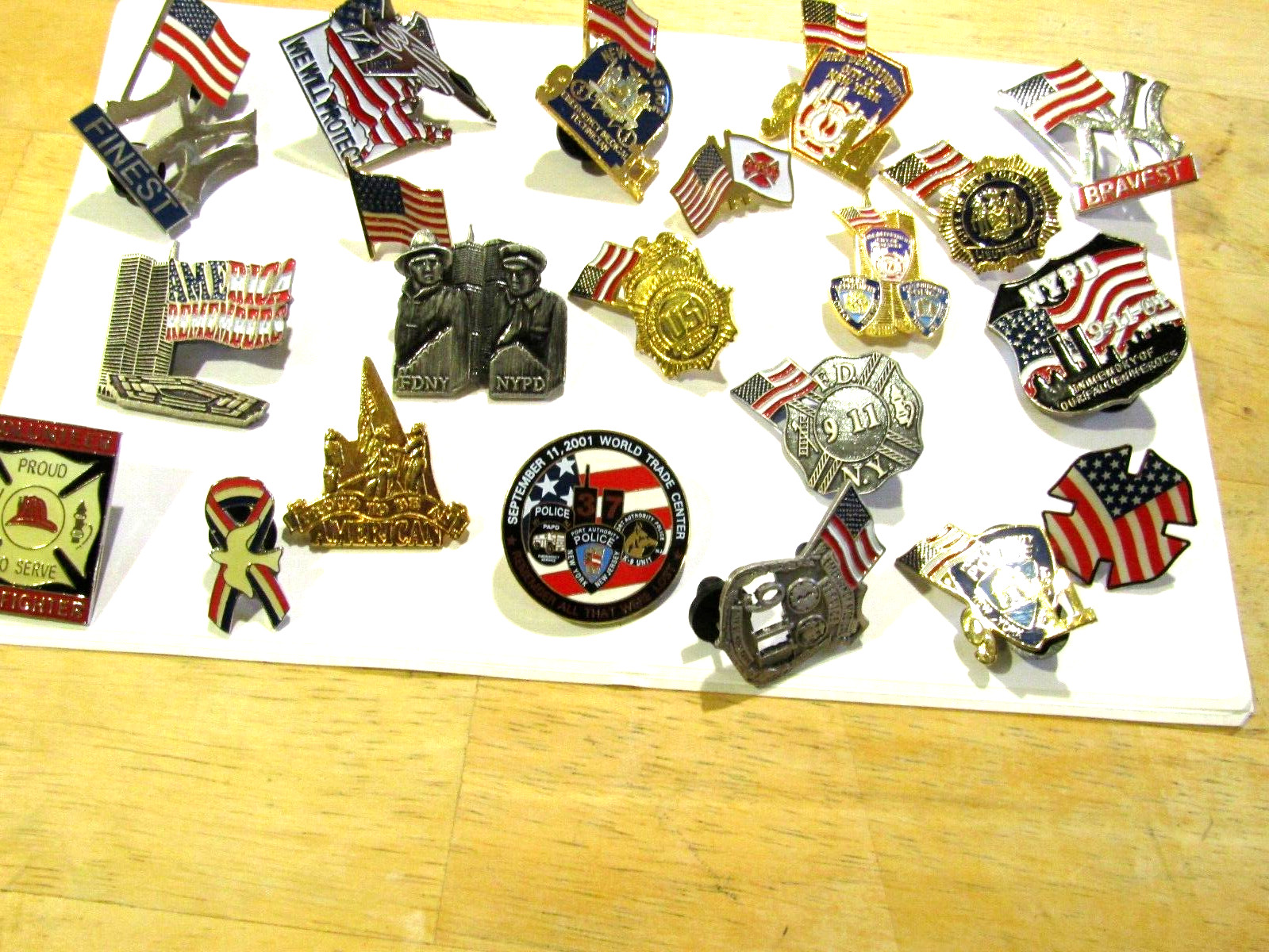 Lapel Pin BIG LOT Firefighter, Police, EMS, Twin Towers, DEA, Merit, Flag, 9/11 Lapel Pin BIG LOT Firefighter, Police, EMS, Twin Towers, DEA, Merit, Flag, 9/11