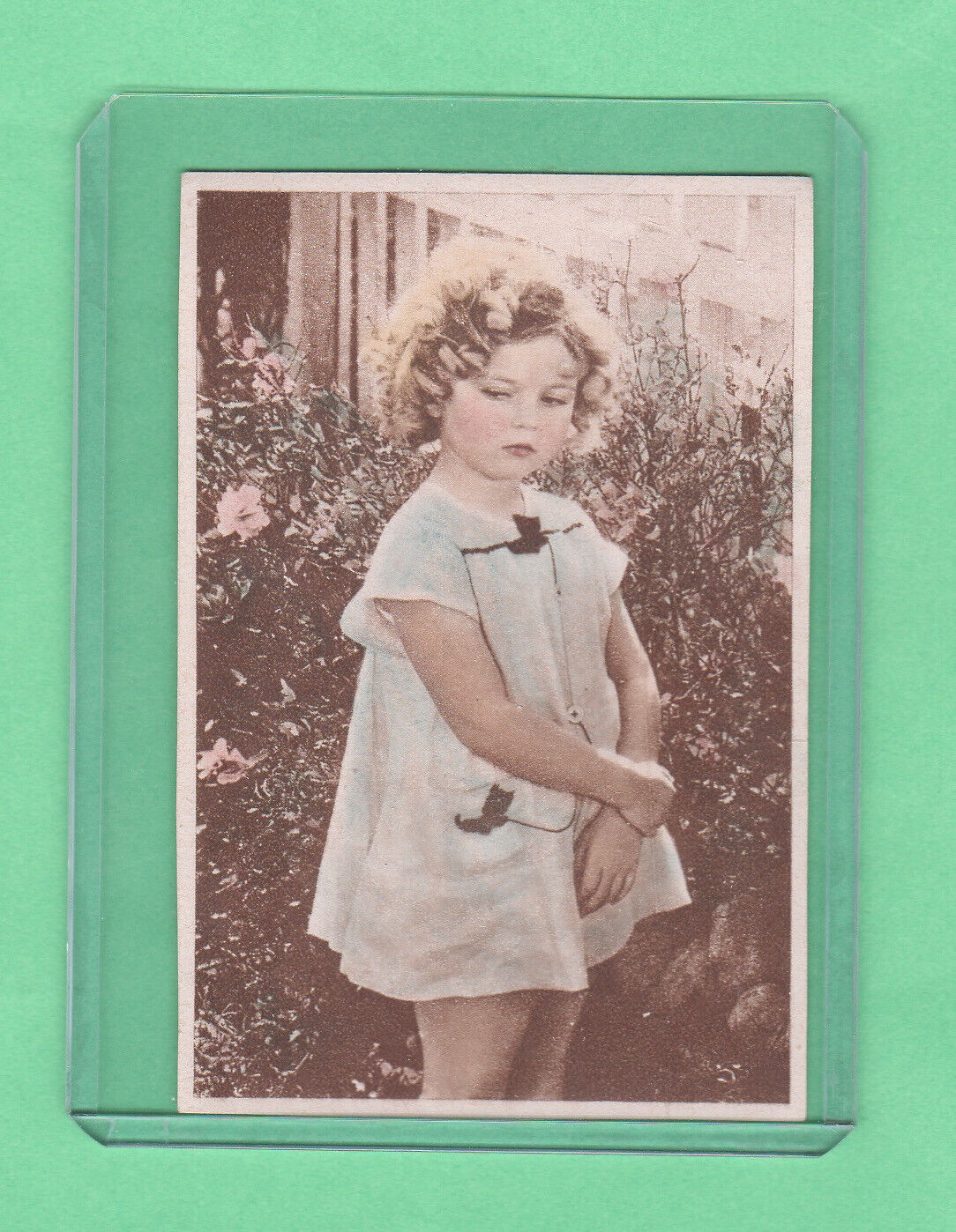 Shirley Temple  1930's  Annonymous Spanish  2 Sided  Film Star Card Very Rare C