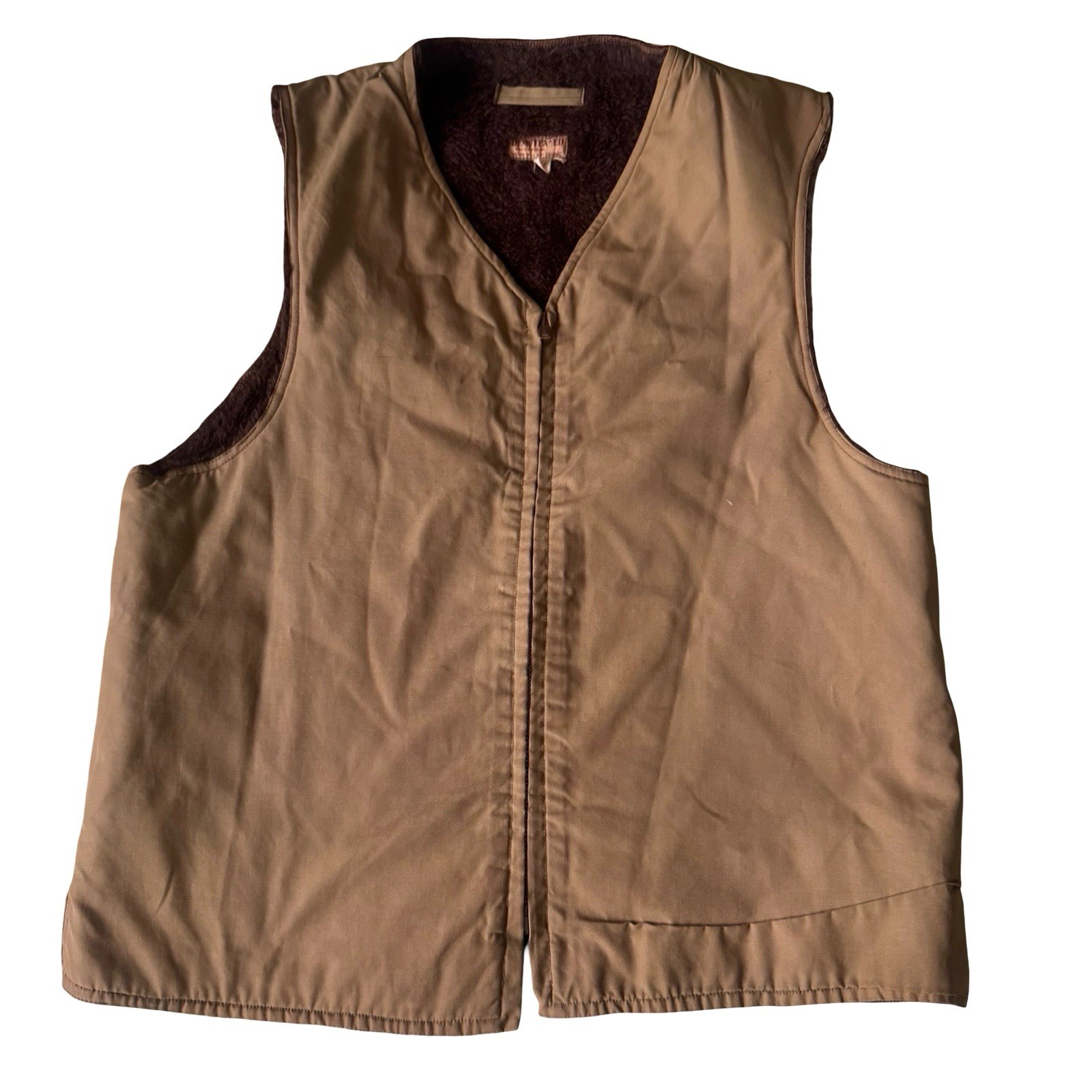 VINTAGE 1940’s WWII DEMOTEX-ED Vest Men’s Size 42 Army Alpaca Fur USMC Brown VINTAGE 1940’s WWII DEMOTEX-ED Vest Men’s Size 42 Army Alpaca Fur USMC Brown