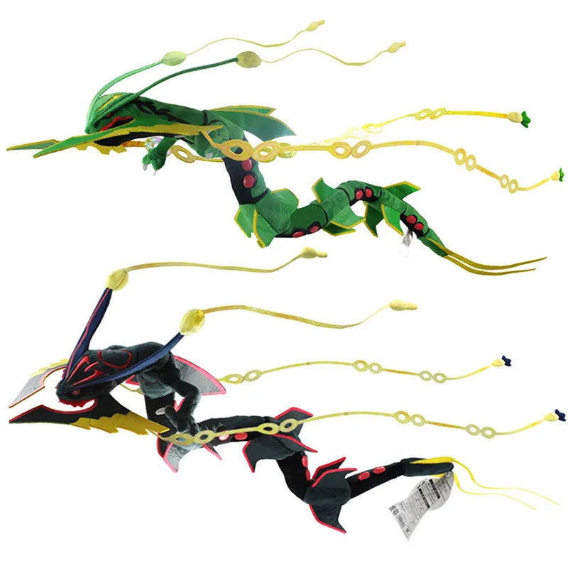 Pokemon Mega Rayquaza Shiny Plush Toy Legendary Dragon Stuffed Animal Doll Pokemon Mega Rayquaza Shiny Plush Toy Legendary Dragon Stuffed Animal Doll