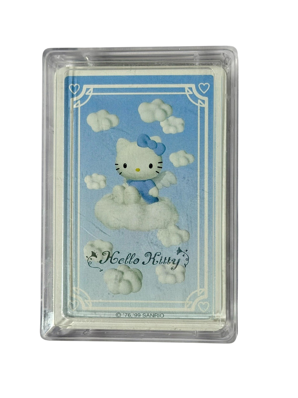 VTG 1999 Sanrio Hello Kitty Blue Angel Playing Cards Sealed NOS 78065-1