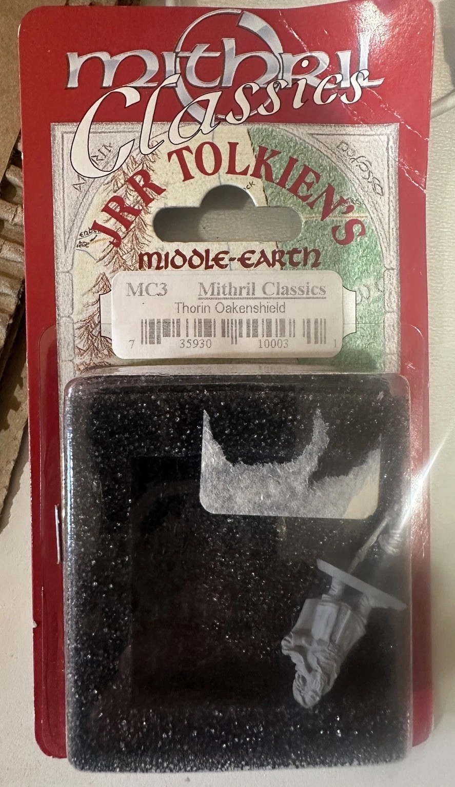 Mithril Classics MC3 Thorin Oakenshield Metal Figure NIB JRR Tolkien LOTR Hobbit