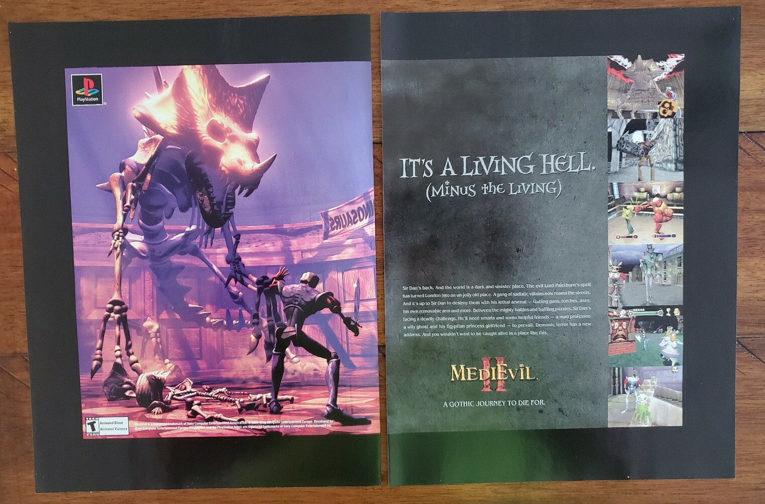 MediEvil II VTG 2000 Print Ad PS1 PlayStation Sir Daniel Fortesque Gothic Horror MediEvil II VTG 2000 Print Ad PS1 PlayStation Sir Daniel Fortesque Gothic Horror
