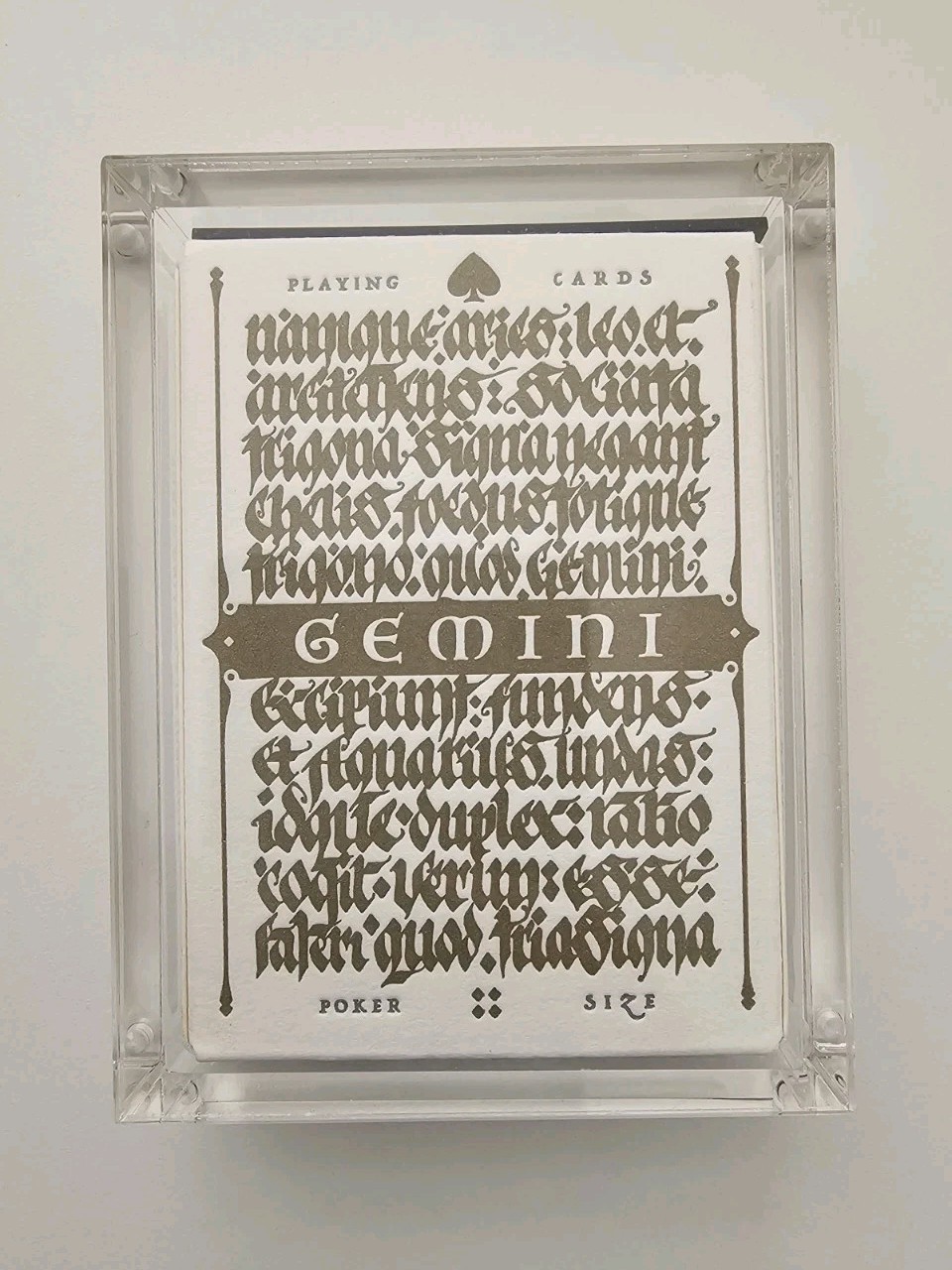 Stockholm17 Gemini Experimental Playing Cards Includes Carat Case *RARE* Stockholm17 Gemini Experimental Playing Cards Includes Carat Case *RARE*
