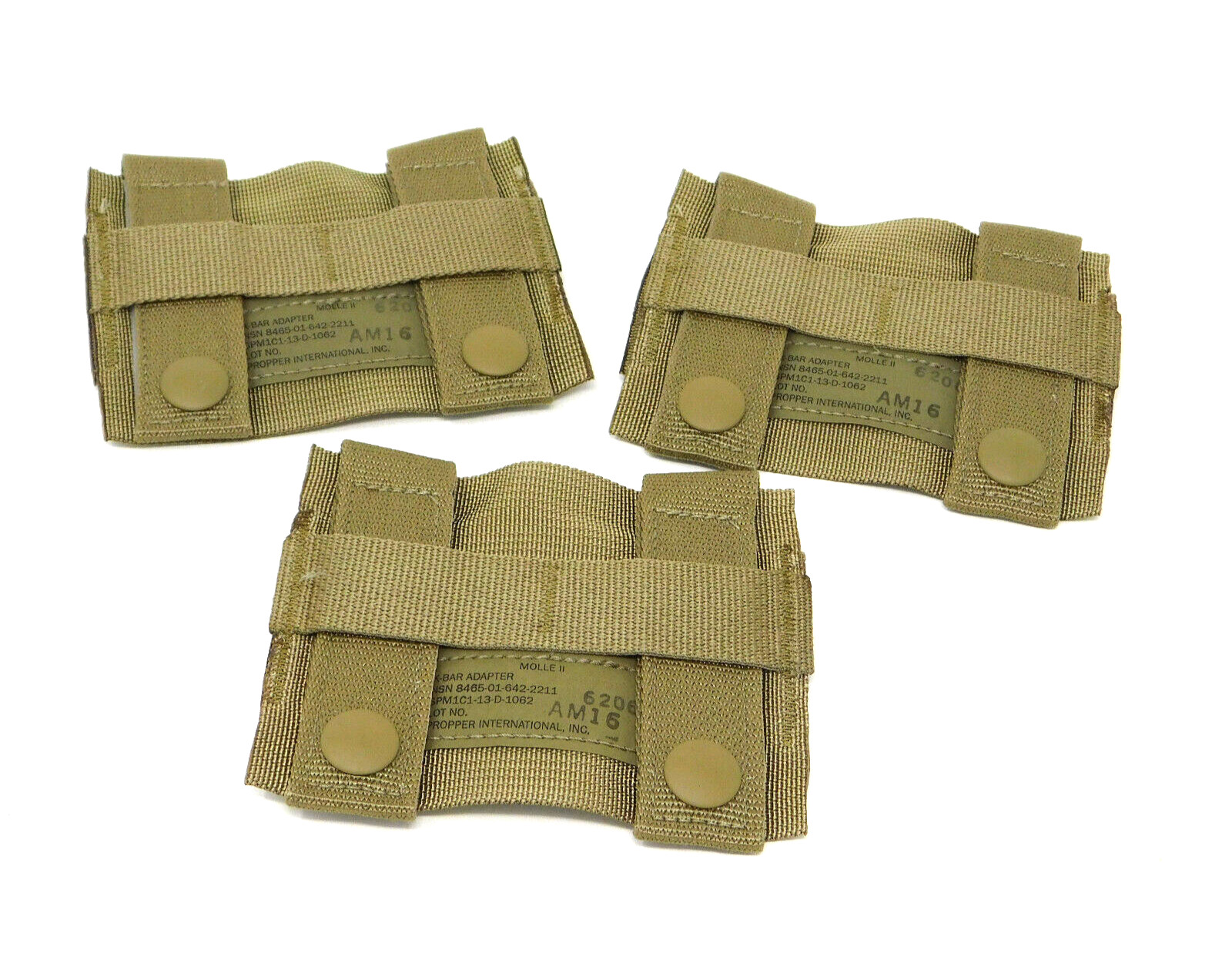 3-PACK - US Military K-BAR ADAPTERS - COYOTE - New in Bag 3-PACK - US Military K-BAR ADAPTERS - COYOTE - New in Bag