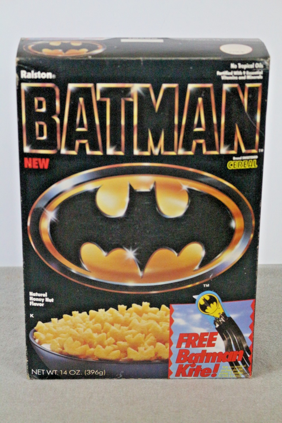 Vintage 1989 Ralston Batman Cereal w/ Batman Kite offer New Sealed Vintage 1989 Ralston Batman Cereal w/ Batman Kite offer New Sealed