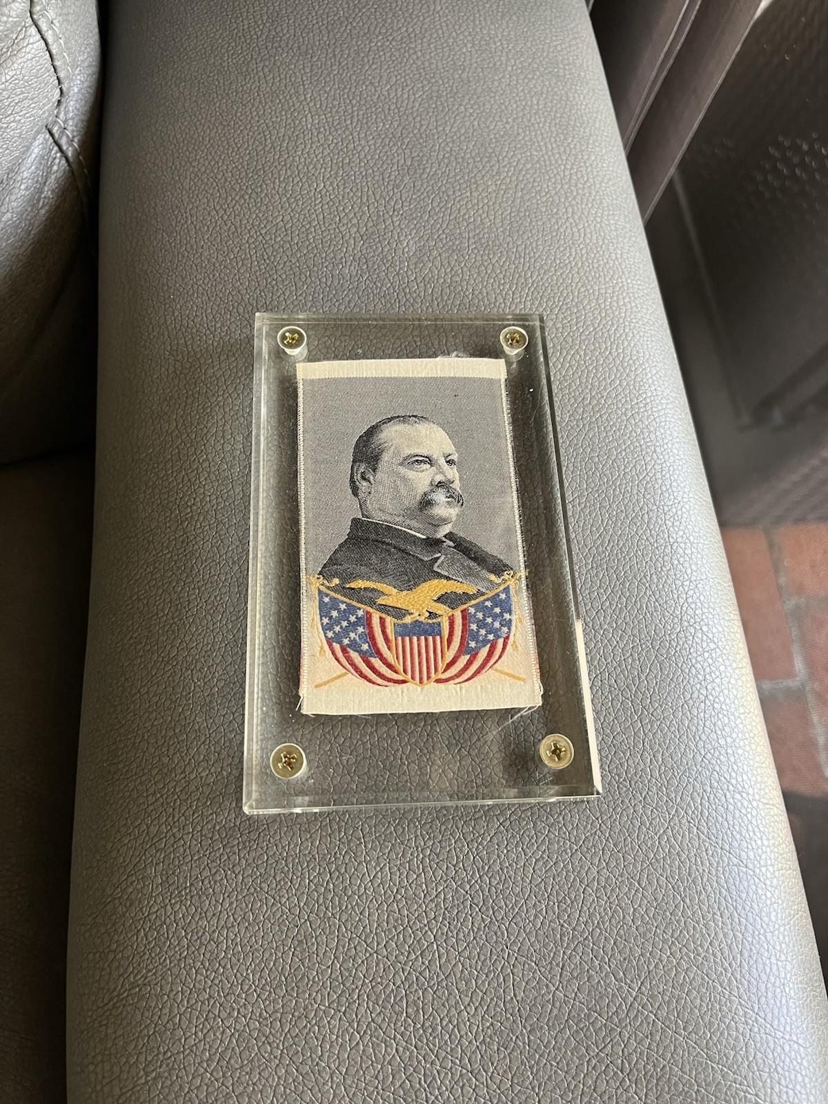 1888 Grover Cleveland Woven Silk Campaign Ribbon 1888 Grover Cleveland Woven Silk Campaign Ribbon