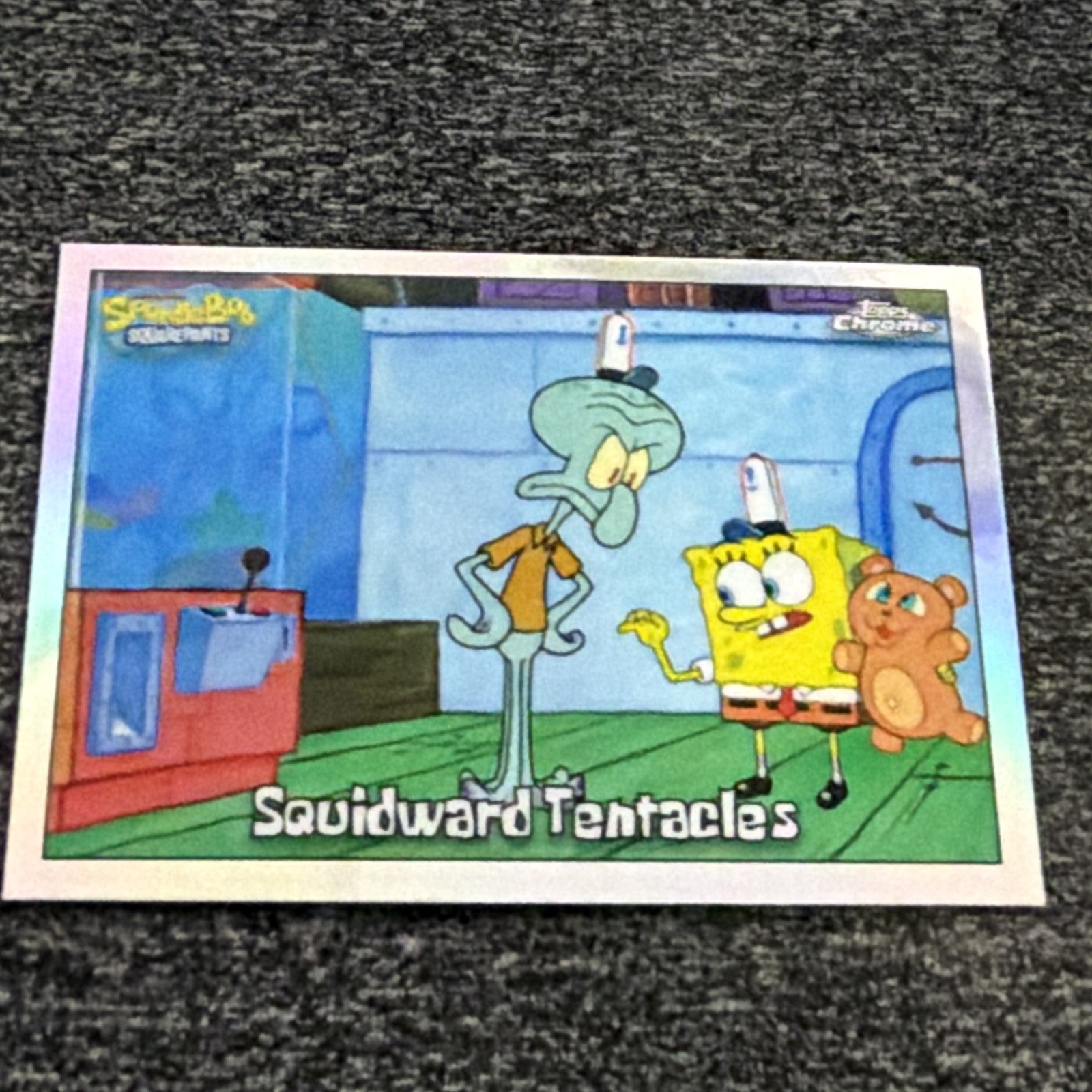 2025 Topps Chrome SpongeBob SquarePants Squidward Tentacles #23 Refractor NM-MT