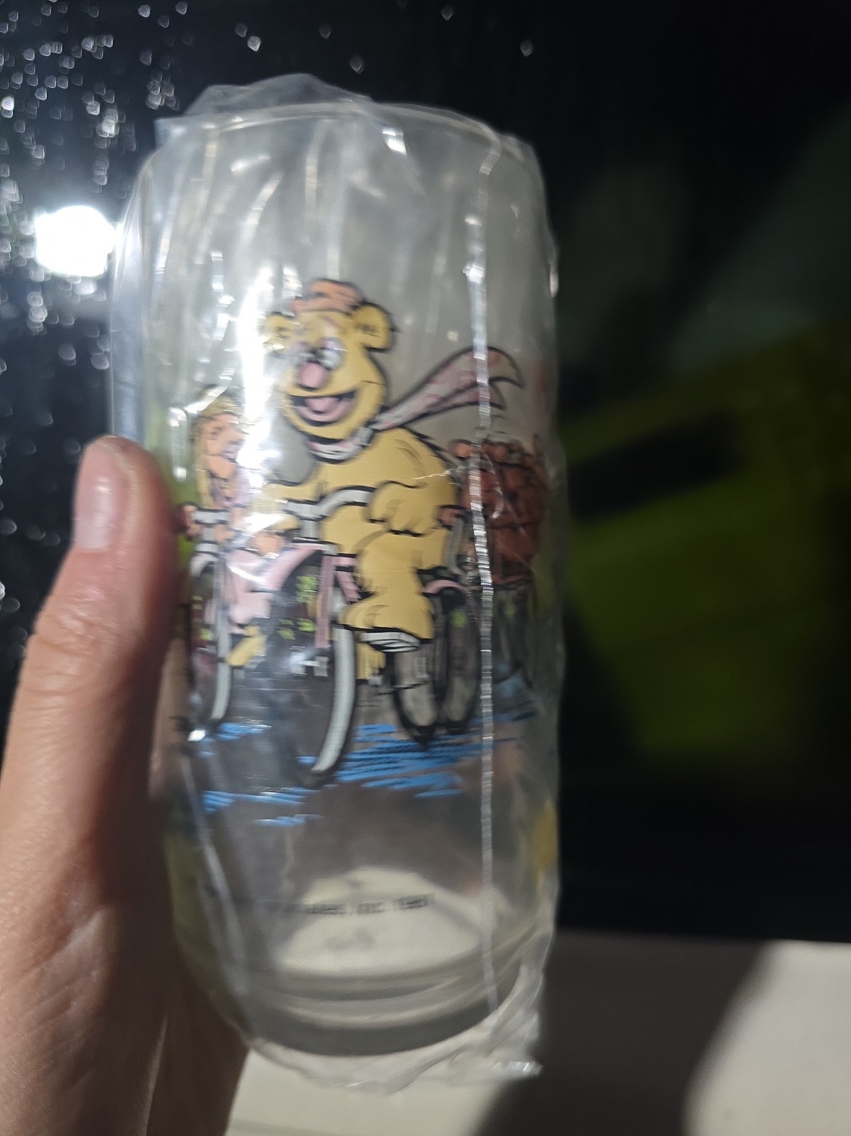 Vtg 80’s 1981 McDonald’s THE GREAT MUPPET CAPER BIKE RIDE Drinking Glass 16oz Vtg 80’s 1981 McDonald’s THE GREAT MUPPET CAPER BIKE RIDE Drinking Glass 16oz