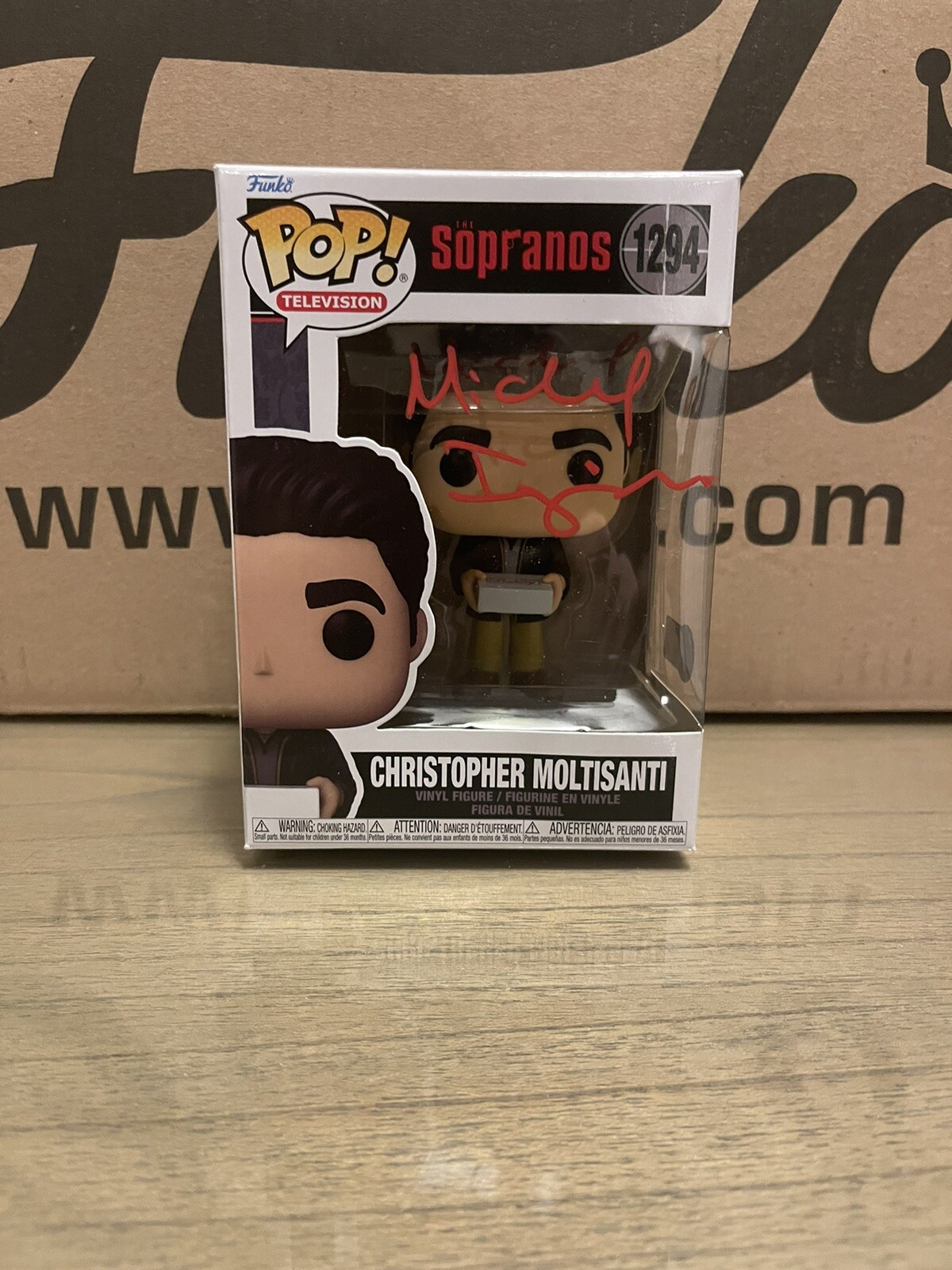 FUNKO POP 1294 Michael Imperioli Signed Sopranos Christopher Moltisanti Beckett FUNKO POP 1294 Michael Imperioli Signed Sopranos Christopher Moltisanti Beckett