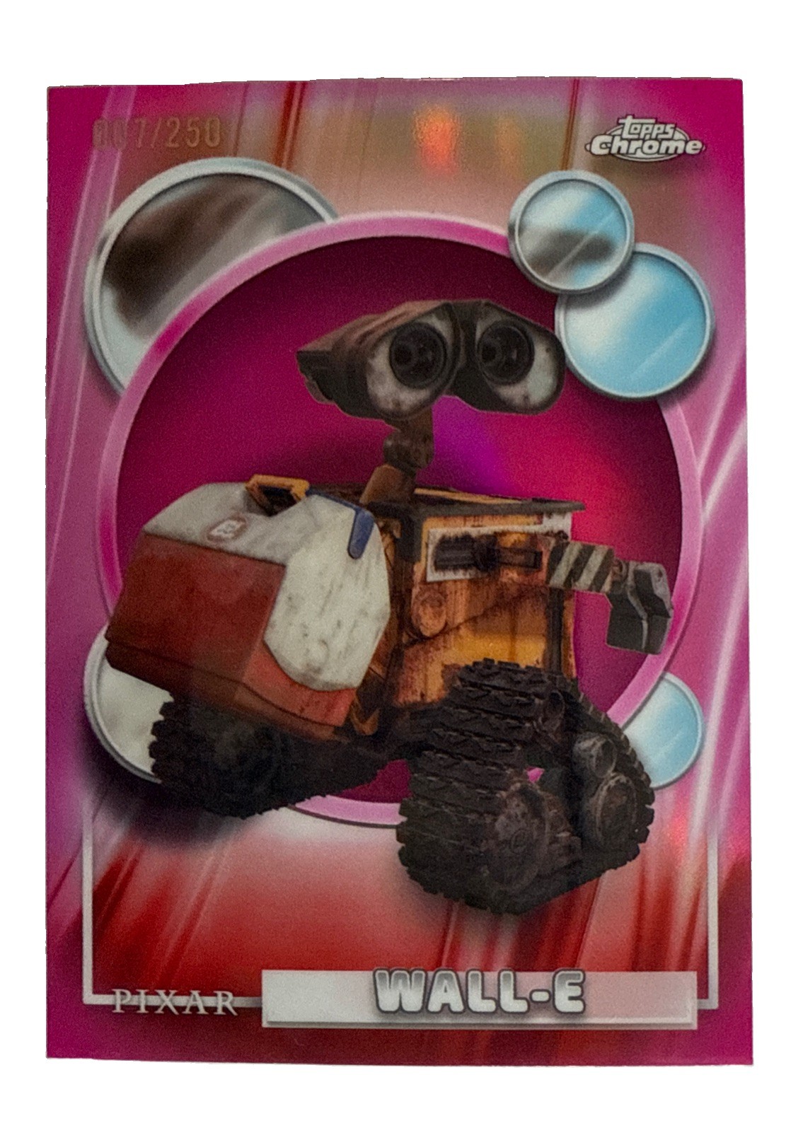 Topps 2026 Topps Chrome Pixar WALL-E #145 007/250 Serial Numbered Topps 2026 Topps Chrome Pixar WALL-E #145 007/250 Serial Numbered