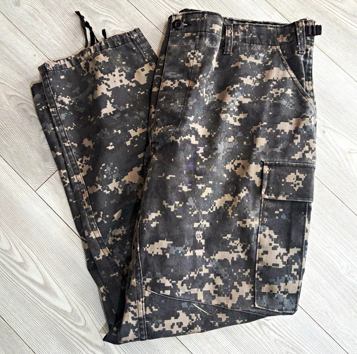 Digital Camouflage Tactical Cargo BDU Pants Men’s XL Regular Tru-Spec