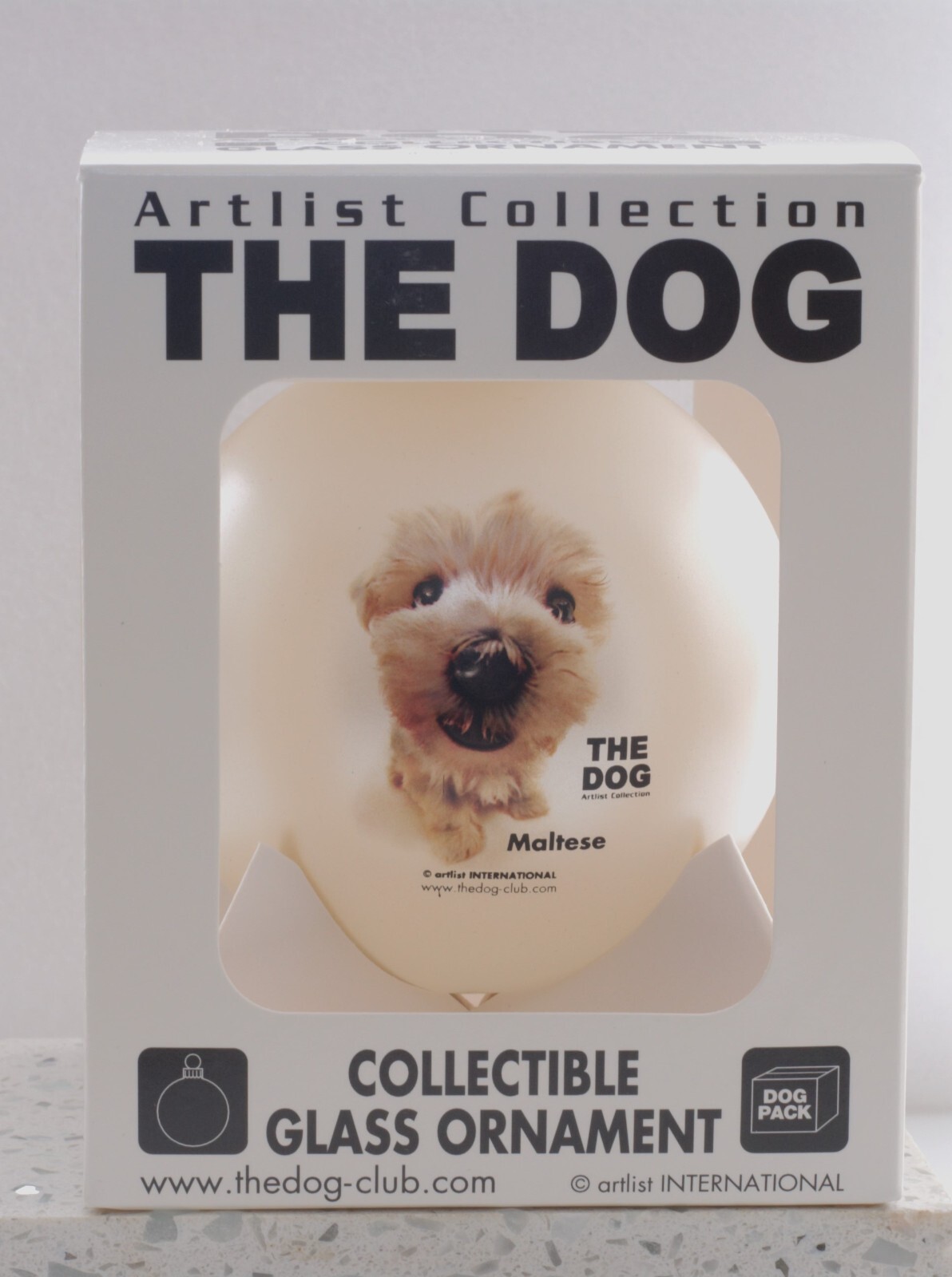 NIB The Original Dog Glass Ornaments The Dog 4Kids Entertainment. Maltese 2003 NIB The Original Dog Glass Ornaments The Dog 4Kids Entertainment. Maltese 2003