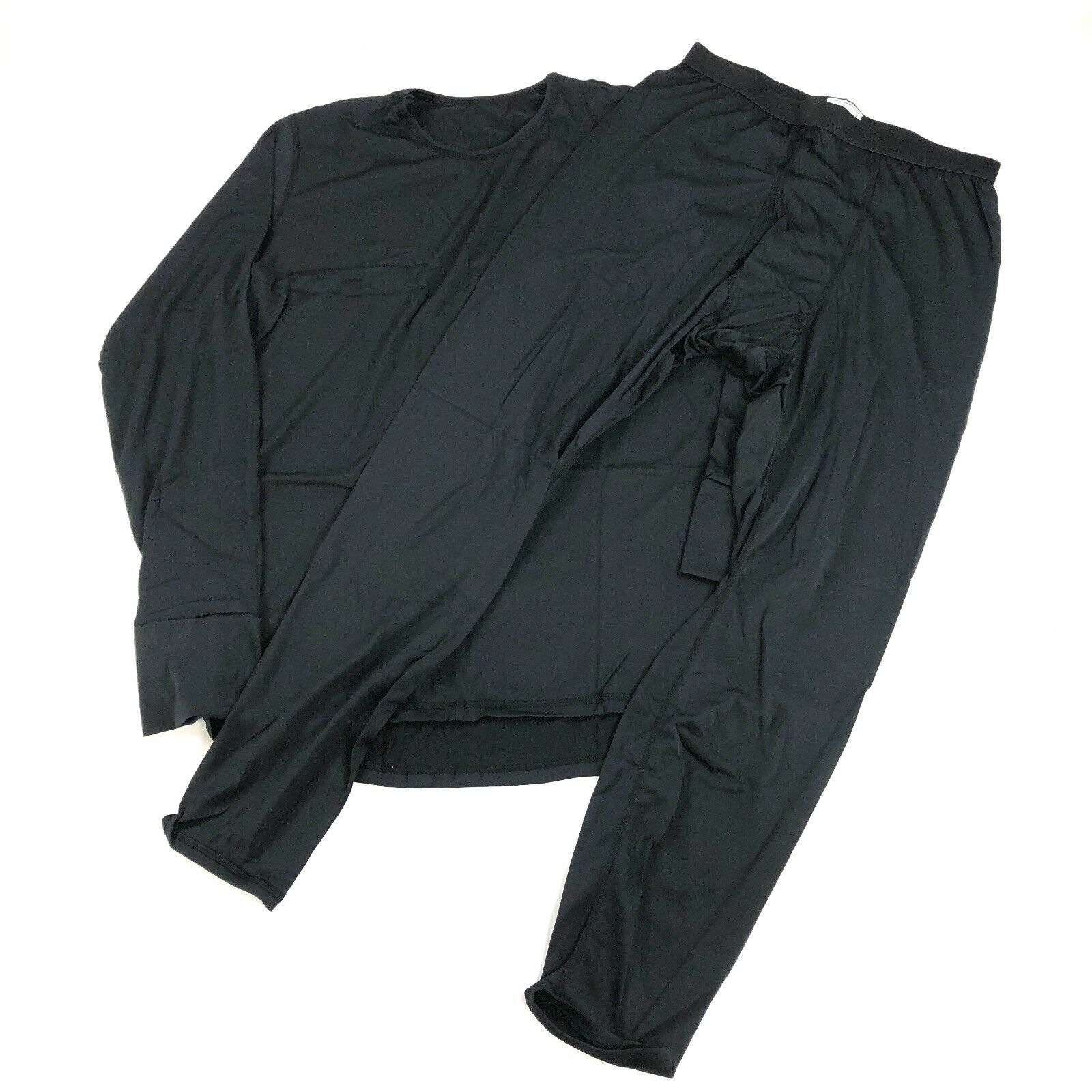 Polartec Level 1 Shirt & Pants Set Black ECWCS Ninja Suit Power Dry LARGE