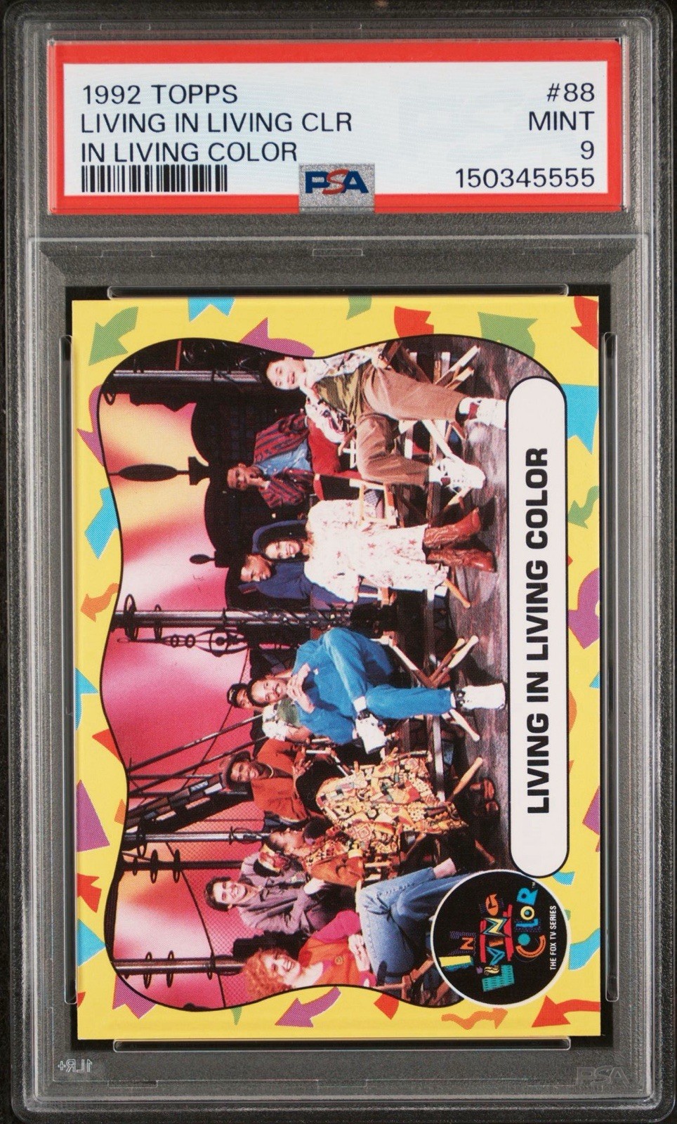 *GRADED MINT PSA 9* 1992 Topps Living In Living Color 88 CARREY FOXX Pop 2/1^