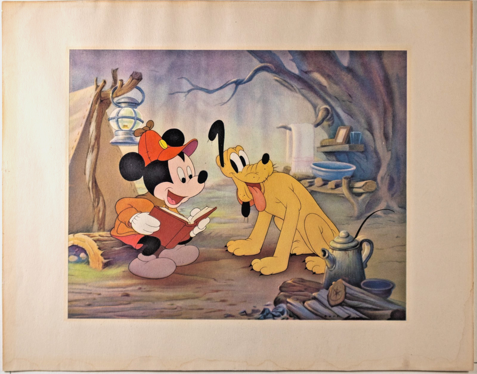 Original 1939 Walt Disney Productions / Courvoisier Galleries Dye-Transfer Print Original 1939 Walt Disney Productions / Courvoisier Galleries Dye-Transfer Print