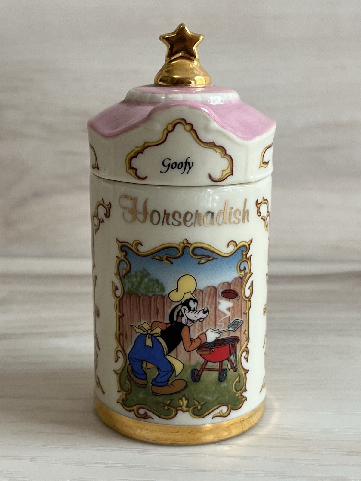 VTG 1995 Lenox Disney Spice Jars Goofy Horseradish VTG 1995 Lenox Disney Spice Jars Goofy Horseradish