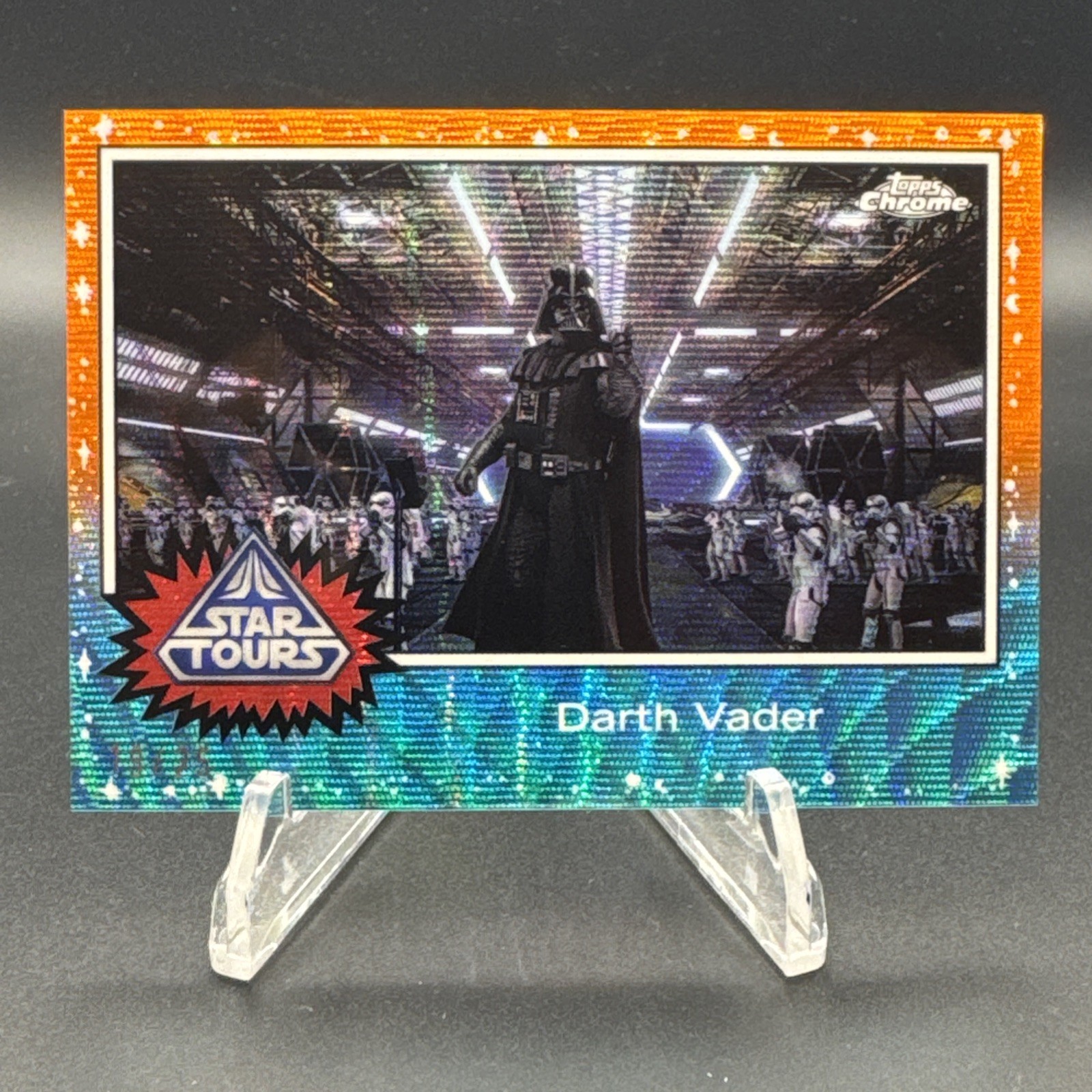 2025 Topps Anniversary #77ST-10 Darth Vader Topps Chrome Wave Refractor #/25 2025 Topps Anniversary #77ST-10 Darth Vader Topps Chrome Wave Refractor #/25
