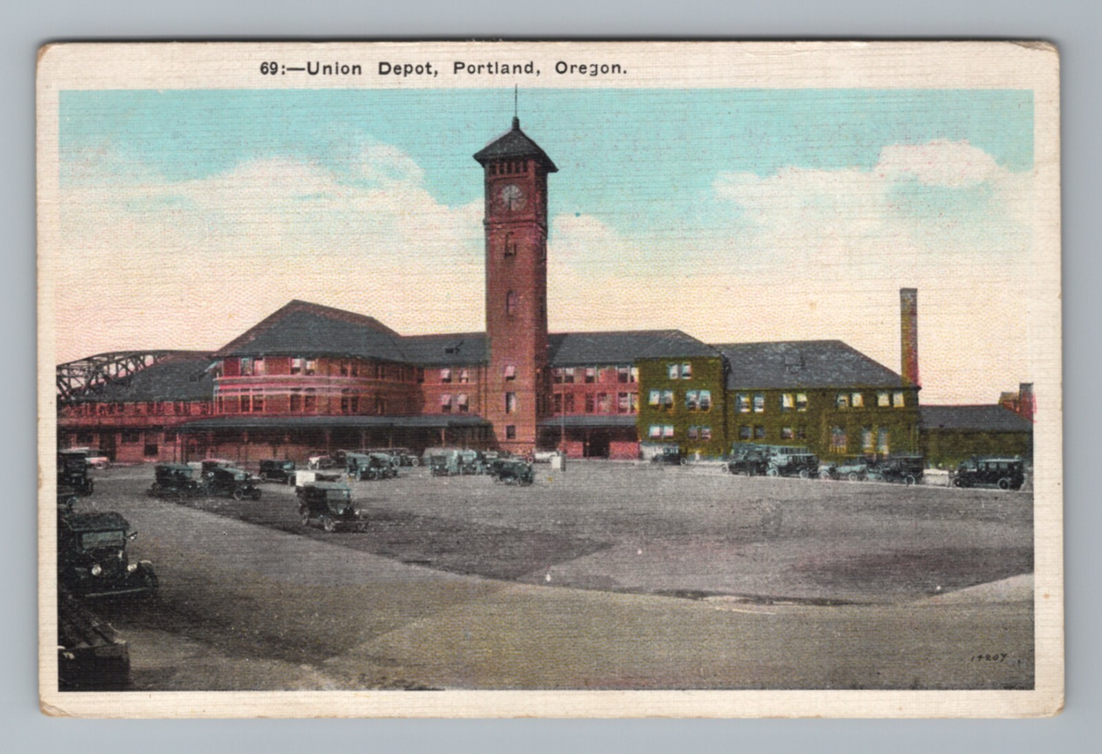 Union Deport Portland Oregon Vintage Postcard Union Deport Portland Oregon Vintage Postcard
