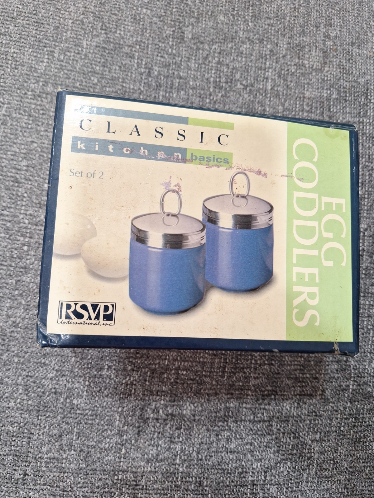 EGG CODDLERS CLASSIC KITCHEN BASICS RSVP INTERNATIONAL NEW IN BOX EGG CODDLERS CLASSIC KITCHEN BASICS RSVP INTERNATIONAL NEW IN BOX