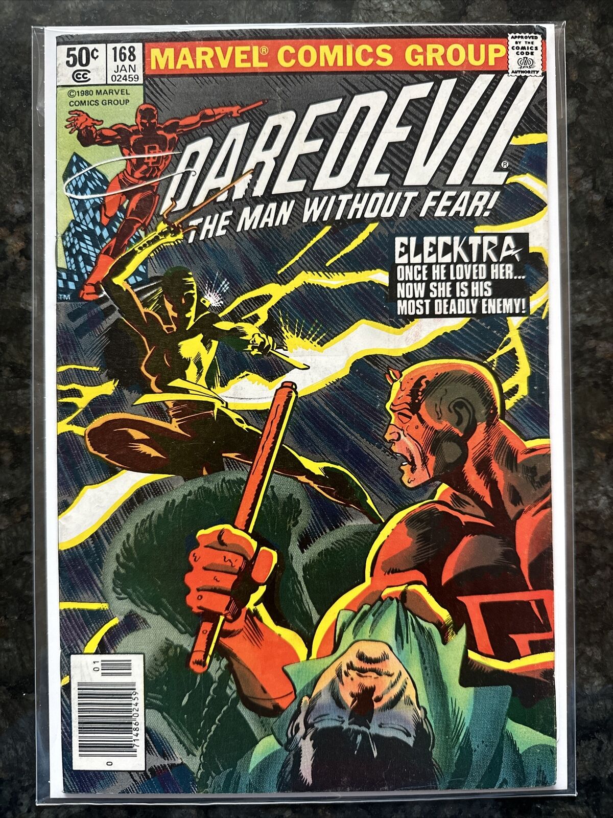 Daredevil #168 1981 Key Marvel Comic Book 1st Appearance & Origin Of Elektra