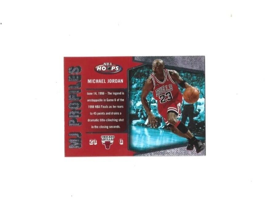 2005-06 Michael JORDAN Fleer NBA HOOPS Basketball MJ PROFILES #MJ-23 Bulls