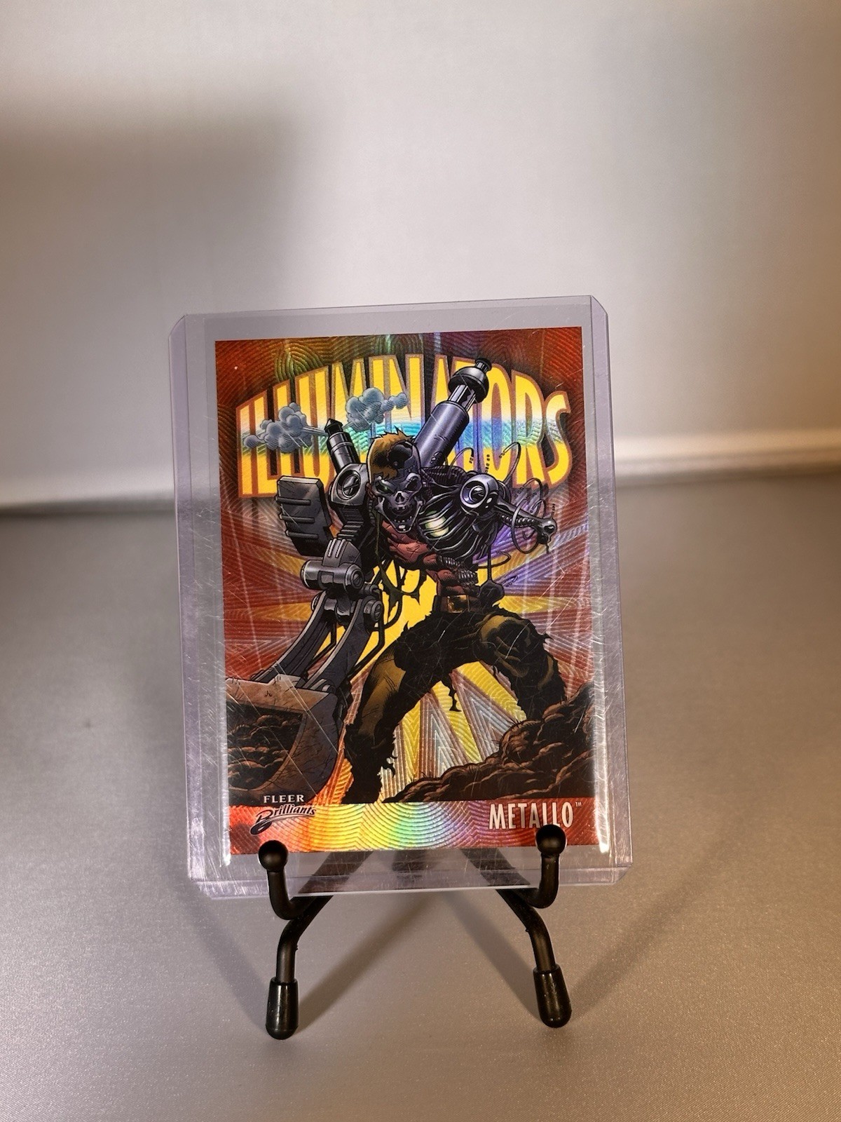 Fleer BrillianceSuperman Illuminators Metallo Red #57/99 Serial Numbered TCG Fleer BrillianceSuperman Illuminators Metallo Red #57/99 Serial Numbered TCG