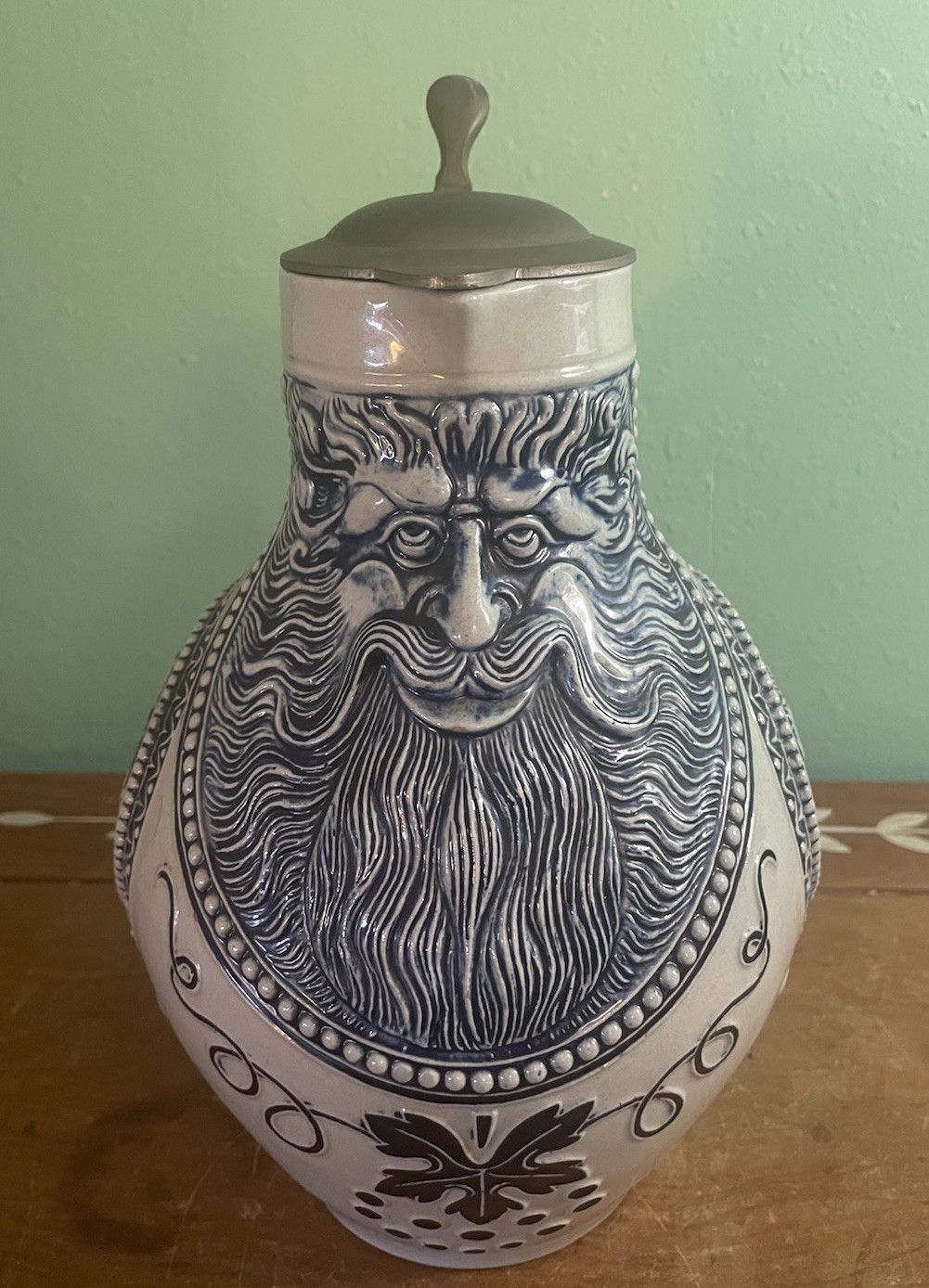 Westerwald Stoneware Bartmann Bellarmine Bearded Jug Pitcher Made In Germany HTF Westerwald Stoneware Bartmann Bellarmine Bearded Jug Pitcher Made In Germany HTF