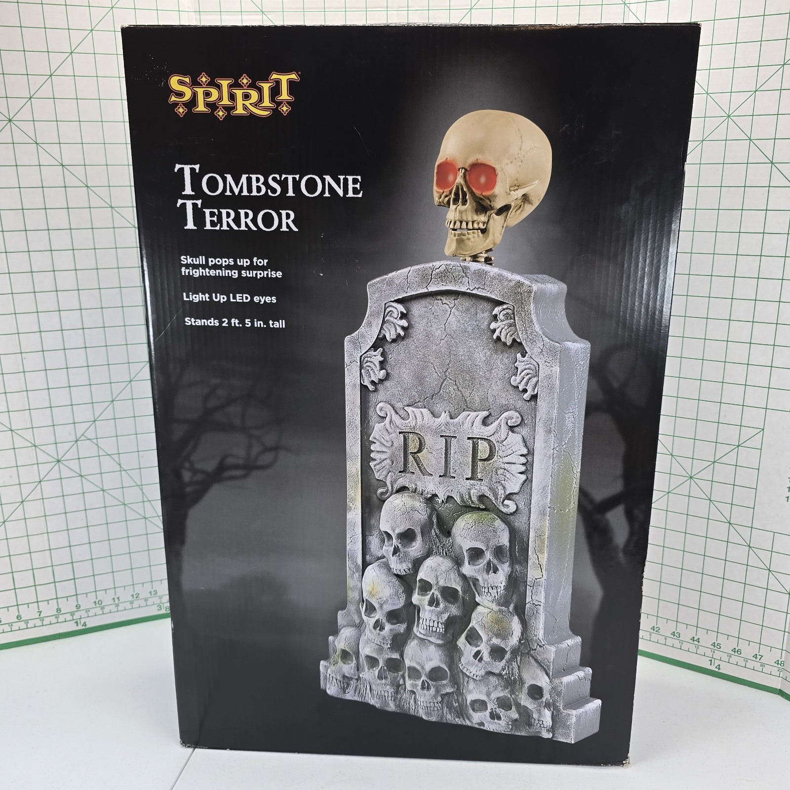 Spirit Halloween Tombstone Of Terror 2.5ft Animatronic Great Shape Works Perfect Spirit Halloween Tombstone Of Terror 2.5ft Animatronic Great Shape Works Perfect